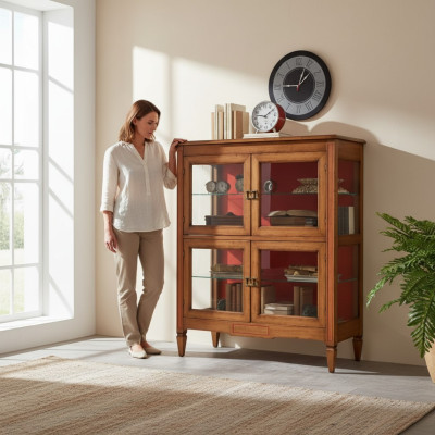 Showcase Design Classic Display Case Luxury Living Room Italian Furniture