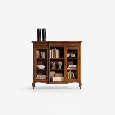 Designer luxury wood display cabinet sideboard Italian furniture