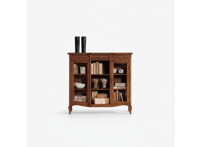 Designer luxury wood display cabinet sideboard Italian furniture