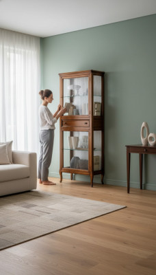 Showcase cabinet sideboard glass shelf display cabinets wood cupboards living room.