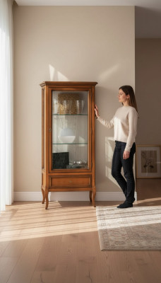 Display cabinet wood classic display cabinet wood design living room new