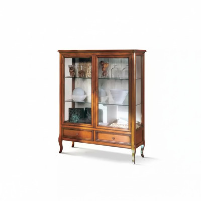 Showcase wood display cabinets glass cabinet furniture solid wood sideboard living room