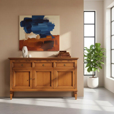 Design Classic Dresser Wood Sideboard Brown Sideboard Cabinet New