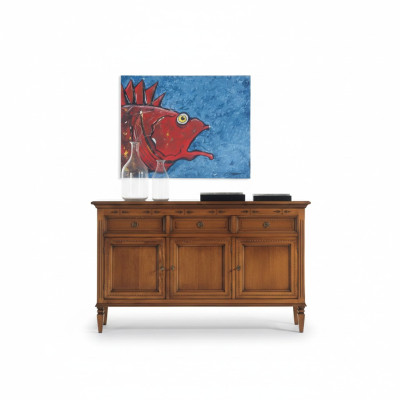 Design Classic Dresser Wood Sideboard Brown Sideboard Cabinet New