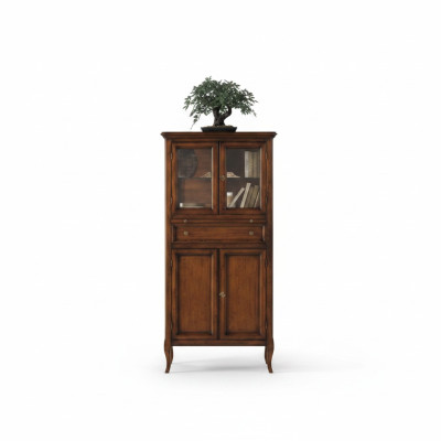 Classic Cabinet Furniture Brown Showcase Display Cabinet Glass Cabinet New