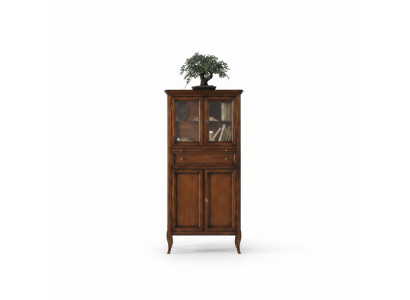 Classic Cabinet Furniture Brown Showcase Display Cabinet Glass Cabinet New