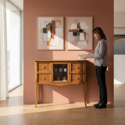 Classic style dresser sideboard living room wood sideboard brown new