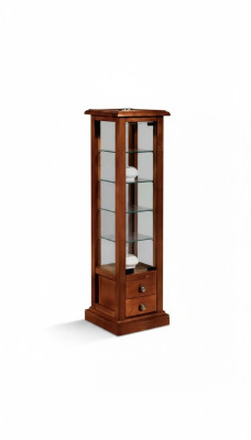 Display cabinet glass real wood showcase living room furniture sideboard new