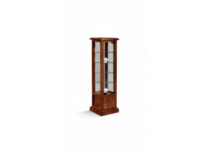 Display cabinet glass real wood showcase living room furniture sideboard new
