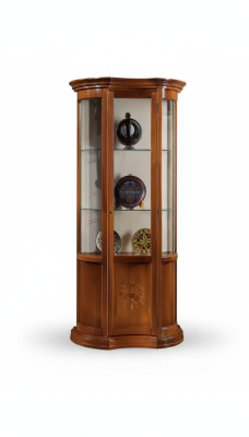 Cabinet Brown Wood Design Furniture Display Cabinet Sideboard Display Cabinet Luxury Glass New