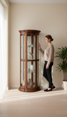 Living room sideboard glass cabinet display cabinet wooden cabinets furniture