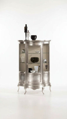 Design furniture wood classical display cabinet shelf Italian furniture