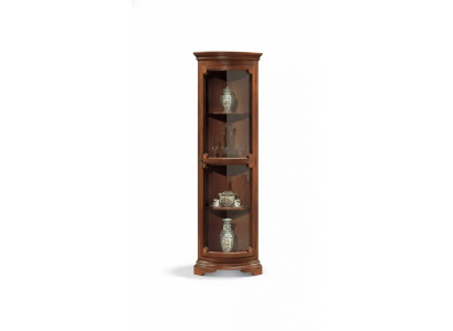 Corner display cabinet, living room furniture, sideboard, wood display cabinet, brown, new