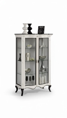 Living room furniture sideboard wooden display cabinet glass cabinet solid wood display cabinet