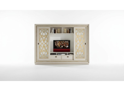 TV wall unit solid wood modern TV cabinet living room wall real wood new
