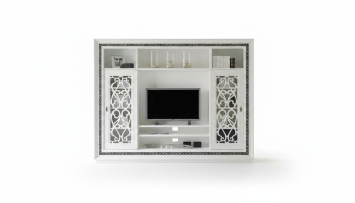 Luxury wall unit cabinet modern furniture living room rtv wood
