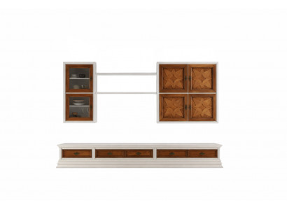 Italian wooden furniture designer sideboard living room wall unit living room cabinet unit