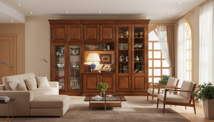 Wall unit Italian wood furniture designer wall cabinets living room new