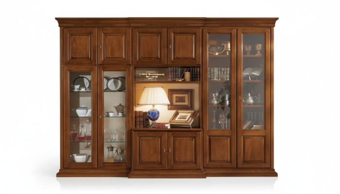 Wall unit Italian wood furniture designer wall cabinets living room new
