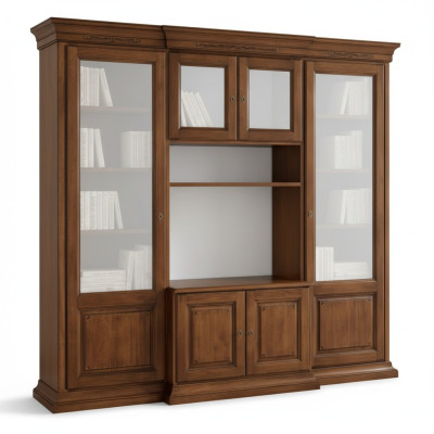 TV cabinet extension wall living room wall TV cabinet solid wood classic
