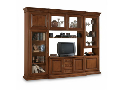 Living room furniture, classic Italian style wall unit, wood furniture, new.