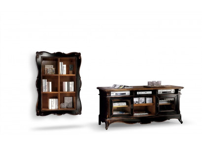 TV stand wall unit shelves living room classic wood design furniture new