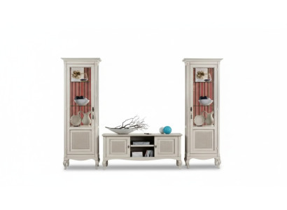 Living room furniture set living room TV stand 2x display cabinet 3-piece wall unit