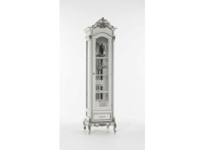 Display Cabinet Glass Living Room White Design Italian Furniture New