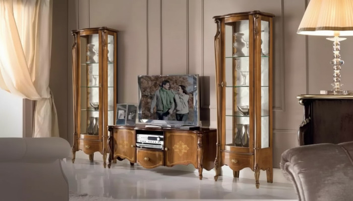 Living room wall unit set display cabinet cupboard shelf set 2x wall display cabinet new