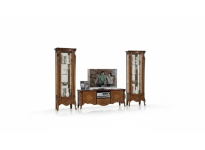 Living room wall unit set display cabinet cupboard shelf set 2x wall display cabinet new