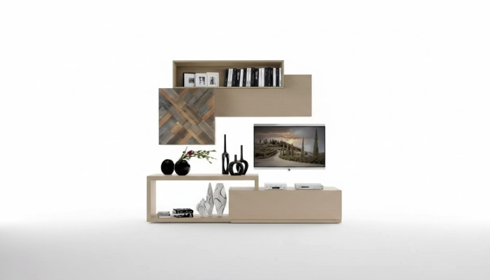 TV lowboard, RTV wall shelves, living room wood luxury wall furniture
