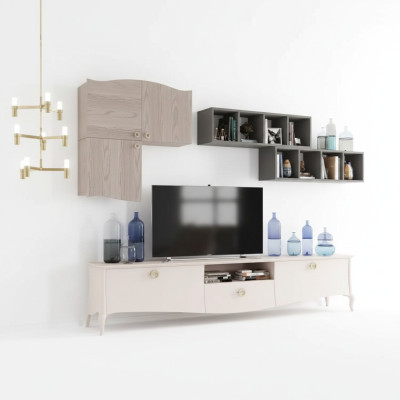 Living room wall unit, RTV wall cabinet, shelf unit, living room wood cabinets, wall shelves.