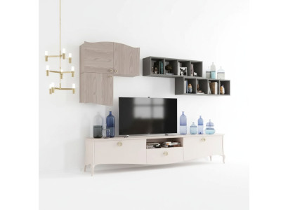 Living room wall unit, RTV wall cabinet, shelf unit, living room wood cabinets, wall shelves.