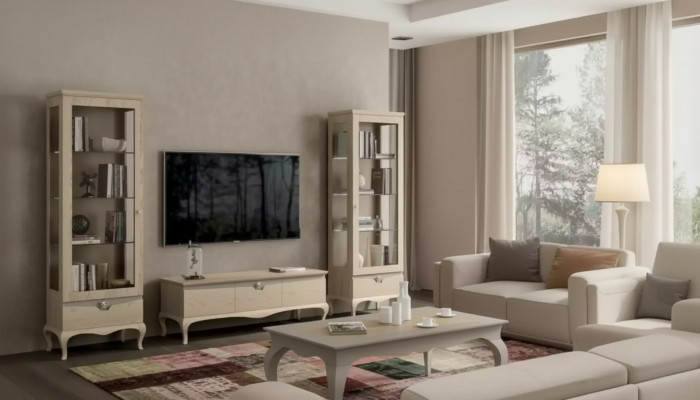 Living room rtv cabinet wall unit cabinets design art deco display cabinet set