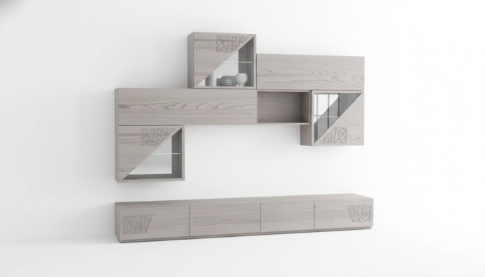 Wall units, shelf, living wall, side low board, shelves, wood design, cabinets
