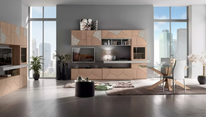 Classic living room wall sideboard RTV shelf walls cabinet new