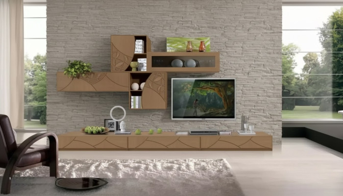Living room sideboard wall units brown cabinets shelf cabinet design new