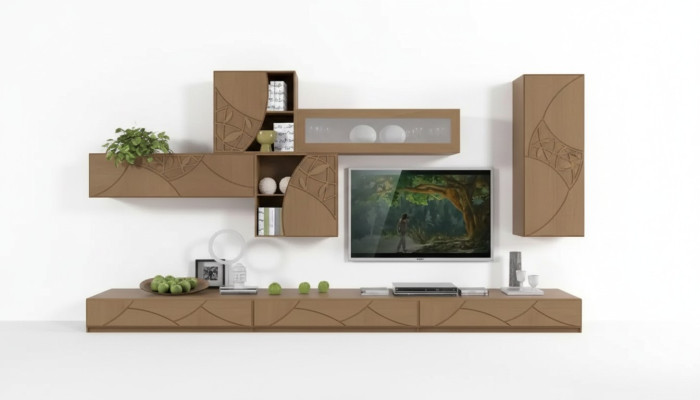 Living room sideboard wall units brown cabinets shelf cabinet design new