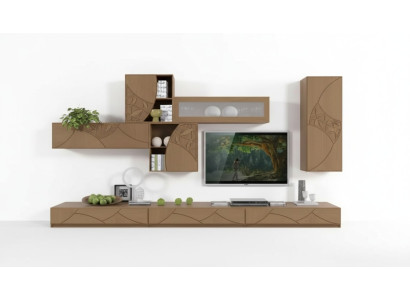 Living room sideboard wall units brown cabinets shelf cabinet design new