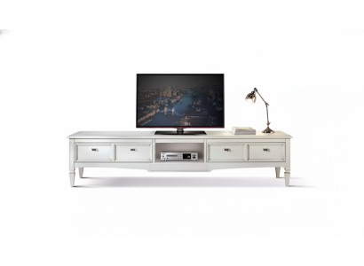 Living room stand furniture RTV TV sideboard style white luxury wood