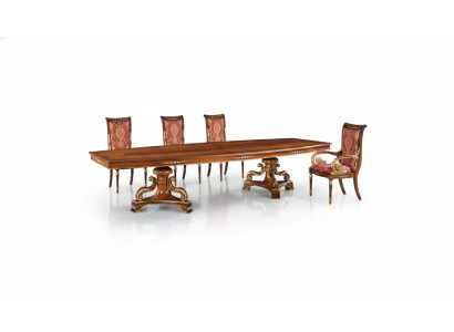 Design luxury tables dining room Italian furniture table brown dining tables new