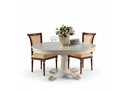 Wood dining room design furniture round table white dining table classic dining room new