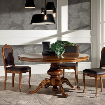 Complete set dining table 4x chairs dining room set dining group wooden table new 5-piece set