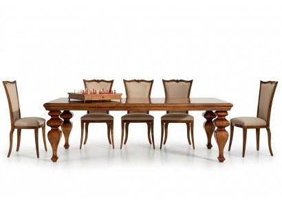Dining room set classic table 6x chairs 7-piece luxury complete