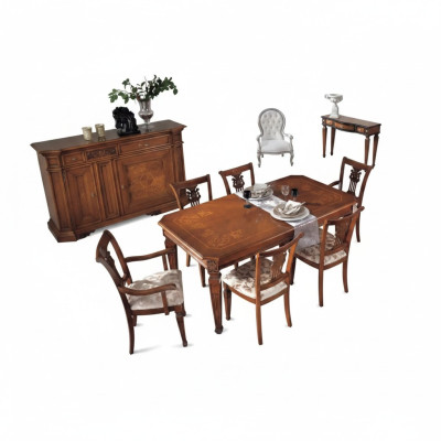 Classic design dining table wood dining room set brown tables new