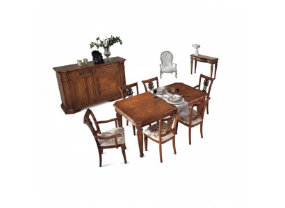 Classic design dining table wood dining room set brown tables new