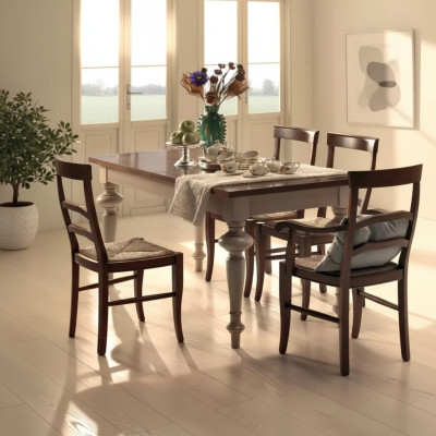 Luxury Classic Dining Table Wood Rectangular Brown Table Dining Room Dining Tables New