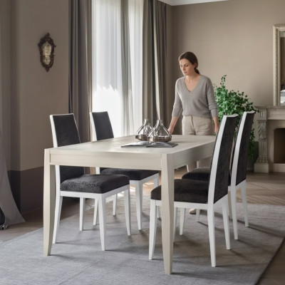 Modern dining room set table classic chair group 4x chairs 5-piece set seating group