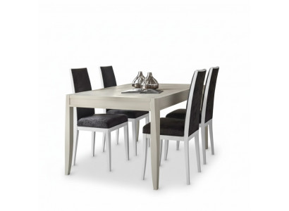 Modern dining room set table classic chair group 4x chairs 5-piece set seating group