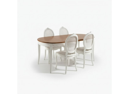 Dining set oval table dining group dining table with 4 chairs dining room